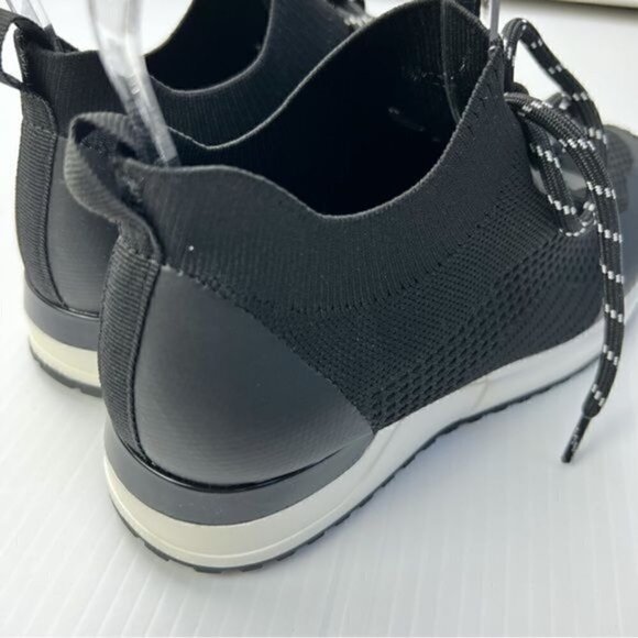 J Slide OPAL Womens 7 Black Knit Lace Up Sneaker - Picture 7 of 12